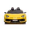 Dvivietis vaikiškas elektromobilis Lean Cars Lamborghini Aventador SX2028, geltonas