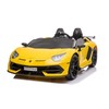 Dvivietis vaikiškas elektromobilis Lean Cars Lamborghini Aventador SX2028, geltonas