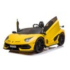 Dvivietis vaikiškas elektromobilis Lean Cars Lamborghini Aventador SX2028, geltonas
