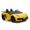 Dvivietis vaikiškas elektromobilis Lean Cars Lamborghini Aventador SX2028, geltonas