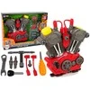 Didelis mechaninis variklis su priedais Lean Toys