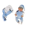 Lėlė kūdikis Lean Toys 46 cm mėlynai