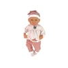 Lean Toys Lėlė kūdikis 46 cm su rožiniais drabužiais