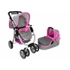 Alice Žaislinis lėlių vežimėlis Lean Toys 2in1, pilkas