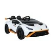 Lean Cars Vienvietis elektromobilis vaikams Lamborghini Sto Drift, baltas
