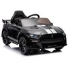 Lean Cars Lean Toys Elektromobilis vaikams Ford Mustang GT500 Shelby, Juodos spalvos