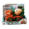 Lean Toys Žaislinis sunkvežimis konstruktorius vaikams su dinozauro dizainu