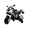 Lean Cars Akumuliatorinis motociklas vaikams BMW S1000RR, sidabrinės spalvos