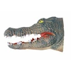 Rankinė lėlė krokodilas Lean Toys, pilkas, 17x8x8 cm