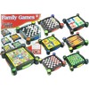 Lean Toys Stalo žaidimų rinkinys 7in1 su šachmatais, šaškėmis ir backgammon