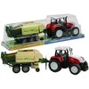 Lean Toys Didelis traktorius su priekaba Žemės ūkio mašina 65 cm