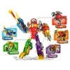 Transformeris dinozauras Dinobots su šaudymo funkcija Lean Toys, mėlynas