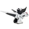 Lean Toys Interaktyvus robotas tiranozauras su nuotolinio valdymo pultu K18, baltas