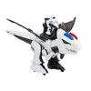 Lean Toys Interaktyvus robotas tiranozauras su nuotolinio valdymo pultu K18, baltas