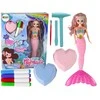 Lean Toys Komplektas lobiai ir kasinėjimai Diy Sirena, rožinis