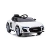 Lean Cars Vienvietis elektromobilis vaikams: Audi R8 Lift A300, baltos spalvos