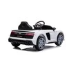 Lean Cars Vienvietis elektromobilis vaikams: Audi R8 Lift A300, baltos spalvos