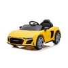 Lean Cars Vienvietis elektromobilis vaikams AUDI R8 A300, geltonas