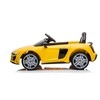 Lean Cars Vienvietis elektromobilis vaikams AUDI R8 A300, geltonas
