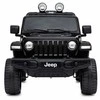 Lean Cars Dvivietis vaikiškas elektromobilis Jeep Rubicon 4x4, juodas