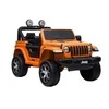 Lean Cars Dvivietis vaikiškas elektromobilis Jeep Rubicon 4x4, oranžinis