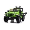 Lean Cars Dvivietis vaikiškas elektromobilis Jeep Rubicon 4x4, žalias