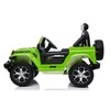 Lean Cars Dvivietis vaikiškas elektromobilis Jeep Rubicon 4x4, žalias