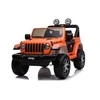 Lean Cars Dvivietis vaikiškas elektromobilis Jeep Rubicon 4x4, oranžinis
