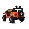 Lean Cars Dvivietis vaikiškas elektromobilis Jeep Rubicon 4x4, oranžinis