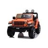 Lean Cars Dvivietis vaikiškas elektromobilis Jeep Rubicon 4x4, oranžinis