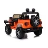 Lean Cars Dvivietis vaikiškas elektromobilis Jeep Rubicon 4x4, oranžinis