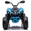 Lean Cars Vienvietis vaikiškas elektromobilis Quad, mėlynas