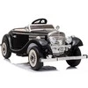 Lean Cars Dvivietis elektromobilis Retro Mercedes 540K, juodas