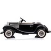 Lean Cars Dvivietis elektromobilis Retro Mercedes 540K, juodas