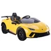Lean Cars Vienvietis elektromobilis vaikams Lamborghini Huracan, geltonas