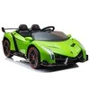 Lean Cars Lamborghini Veneno elektrinis žalias automobilis