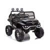 Lean Cars Vaikiškas elektrinis visureigis Mercedes Unimog S, juodas