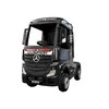 Lean Cars Vaikiškas elektromobilis sunkvežimis Mercedes Actros juodas lakuotas su MP4