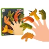 Pacynki Pirštukinės lėlės Lean Toys Dinozaurai, 5 vnt., 4x8x2 cm