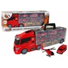 Lean Toys Gaisrinės sunkvežimio žaislų rinkinys su vilkiku