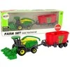 Lean Toys Žaislinis kombainas su priekaba LeanToys