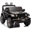 Lean Cars Juodas elektrinis automobilis Jeep Rubicon DK-JWR556