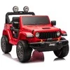 Lean Cars Raudonas elektrinis automobilis Jeep Rubicon DK-JWR556