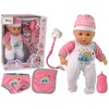 Lean Toys Lėlė kūdikis su rožine suknele