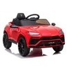Lean Cars Vienvietis elektromobilis Lamborghini Urus BDM0923, raudonas