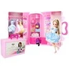 Lean Toys Lėlė modelis persirengimo kambaryje su priedais, šviesiaplaukė