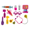 Lean Toys Žaislinis daktaro rinkinys LeanToys su šviečiančiu stetoskopu