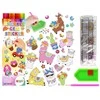 Lean Toys Deimantų siuvinėjimo lipukų rinkinys Llamas Animals Mosaic Diamond Embroidery Sticker Set