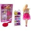 Lean Toys Lėlė su rožine blizgančia suknele Defa Lucy