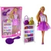 Lean Toys Lėlė su violetine suknele Defa Lucy